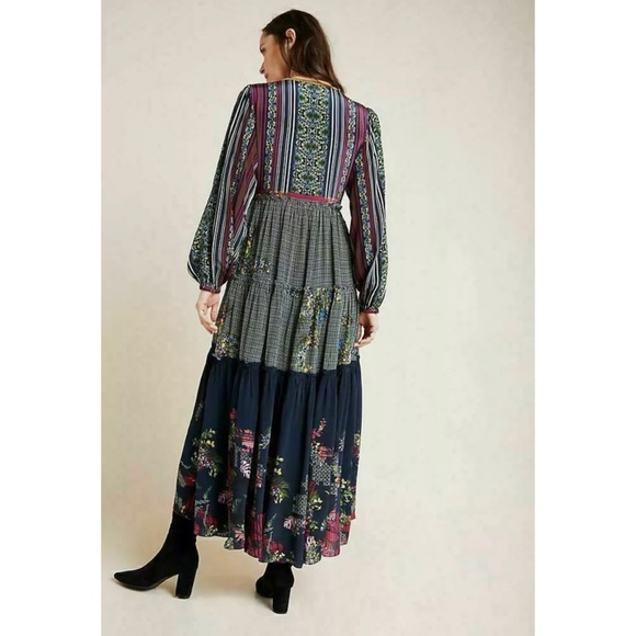 Anthropologie Bhanuni By Jyoti Tatiana Tiered Maxi Dress - Picture 3 of 7